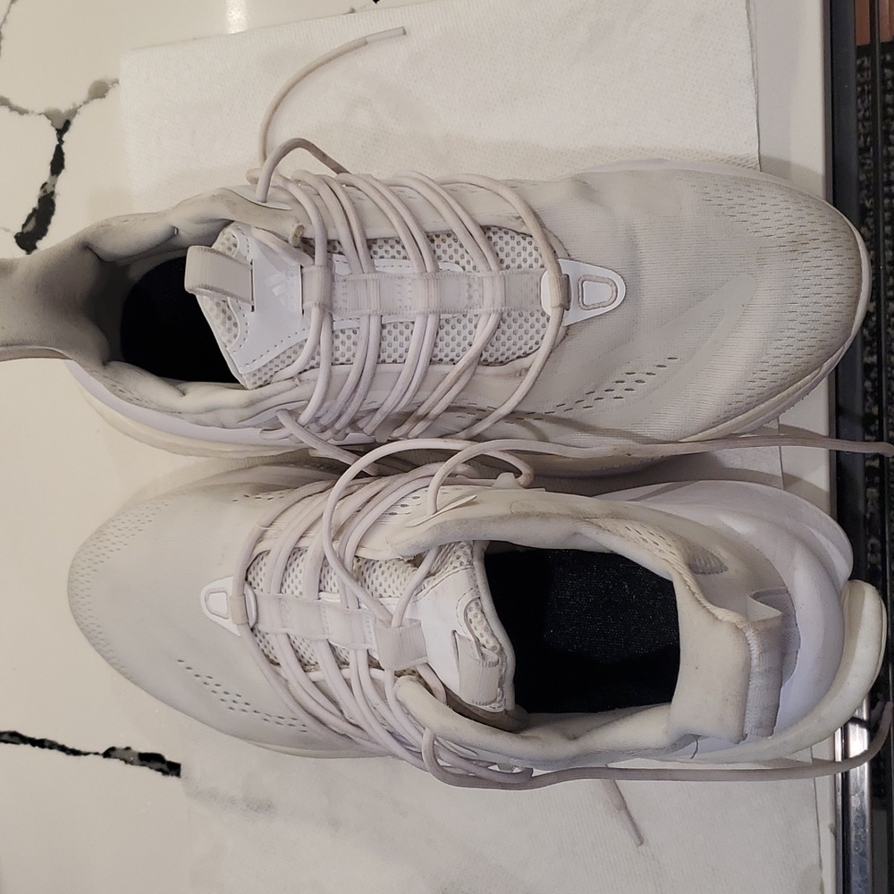 White Adidas Basketball Shoes